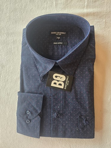 Chemise bleue violette - chemise, et