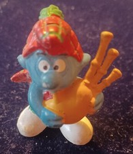 Figurine Schtroumpf Cornemuse. Occasion.