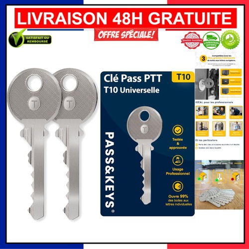 Lot clés pass ptt t10 - lot, de