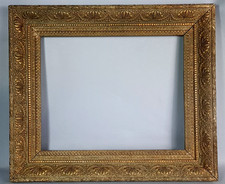 Cadre ancien 65,5x56 cm, feuillure 49x39 cm bois stuc doré C780