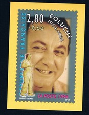 France Carte Postale Coluche