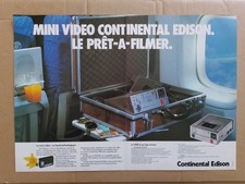 VHS TRADE AD - MAGNETOSCOPE CONTINENTAL EDISON - PUB VHS