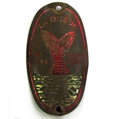 Ancienne plaque cadre - de, vÉlo