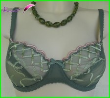 Soutien Gorge MIRIALE Vert quadrillage Rose Taille 85B au 95C FR- AA36