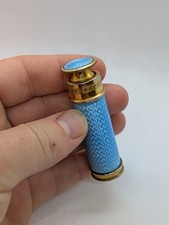 ANCIEN FLACON DE PARFUM VAPORISATEUR DE SAC EMAIL BLEU SIGNE L'AIGLON 1930 20ème