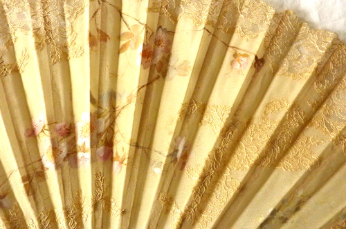 Très ancien éventail bords - ancien,