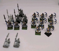 Warhammer Vintage Hauts Elfes  8 Archers 9 Lanciers