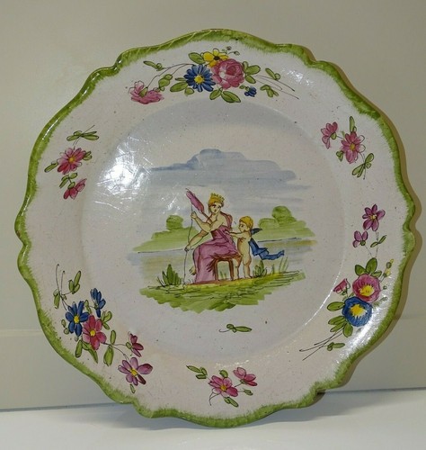 Ancienne assiette ceramique - assiette,