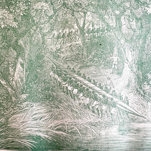 African long canoe portage - long,