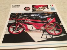 Carte moto Garelli 50 cm3 grand prix 1983 collection Atlas Motorcycle Italie