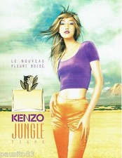 PUBLICITE ADVERTISING  116  1997   Kenzo  parfum femme Jungle tigre