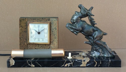 Pendule réveil lampe - , cerf