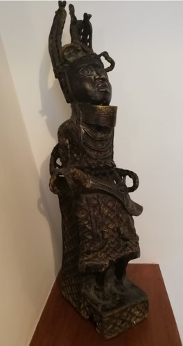 Statue bronze roi - de,