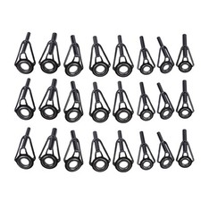 24 pièces kit de réparation guide canne à pêche haut de gamme anneaux en cé