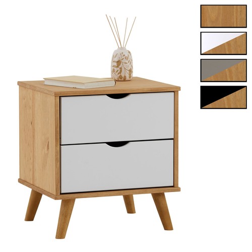 Table chevet pin massif - pin,