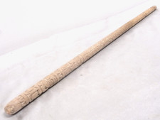 ?? CANNE DANDY BOIS SCULPTÉ OCÉANIE MAORI BÂTON TAHITI WALKING STICK