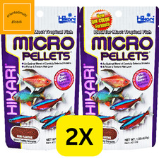 2 x micro granulés semi-flottants Hikari Tropical pour poissons tropicaux 45 ...