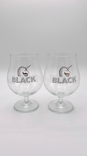 Verres biere licorne black - 2,