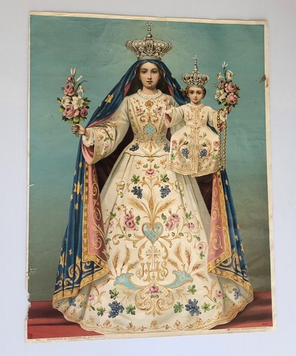 Chromolithographie madonna - chromolithographie-madonna, di