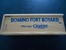 rare jeu de domino en bois  fort boyard offert par casino