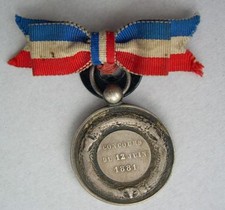 Medaille argent 1881 - medaille,