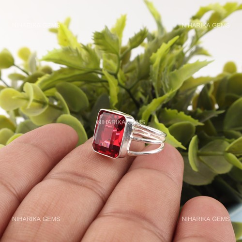 Rectangle rose rubellite - rectangle,