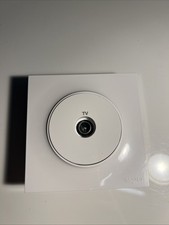 Prise TV Odace Blanc à vis