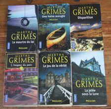 MARTHA GRIMES - LOT DE 6 LIVRES - POCKET - UNE HAINE AVEUGLE - De 2003 à 2006