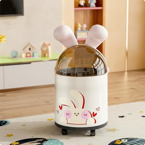 Poubelle lapin grand ouverture - poubelle,