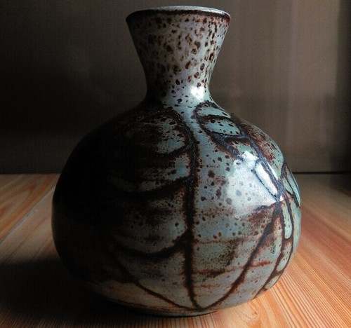 Vase boule grès décor - boule,