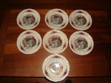7 Anciennes Assiettes  à