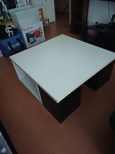 Table basse bois blanc - basse,