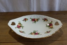 Royal Albert Old Country Roses Oval Serving Dish Heart Handles
