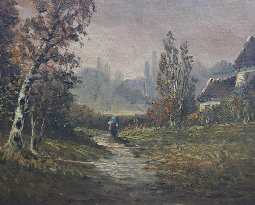 Tableau paysage chemin - tableau,