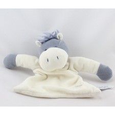 Doudou plat ane cheval bleu