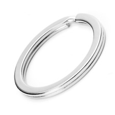 Lot Anneaux Porte clé Argente 28mm Doublé