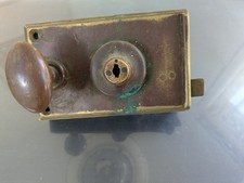 Serrure en Bronze ancienne Fichet