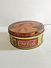 Ancienne boite a biscuits marque Coca cola 18 cm de diamètre 8 cm 
