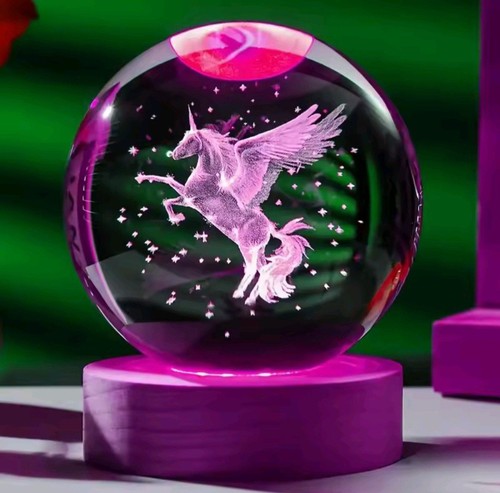 Boule cristal licorne - de,