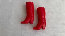 PAIRE DE BOTTES ROUGES POUR
