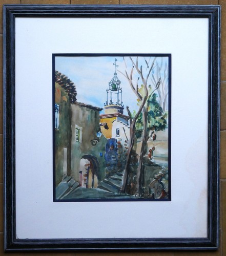 Tableau aquarelle signée - tableau,