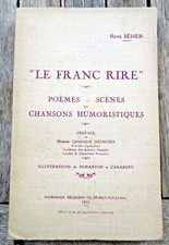 HUMOUR/"LE FRANC RIRE"/POEMES/CHANSONS/R.BEHER/ILLUSTRE/1932/ENVOI