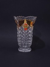 Anna Hütte Cristal de Plomb Verre Design Vase - Vintage - 15,5 CM - Avec
