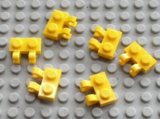 6 x LEGO Yellow Plate 1 x 2