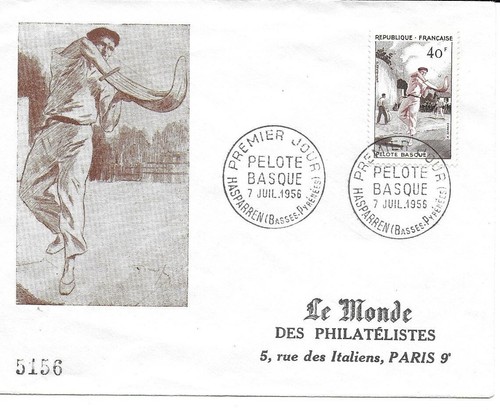 France 1956 enveloppe premier - france,