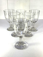 6 verres À VIN anciens en verre soufflé  XIXème
