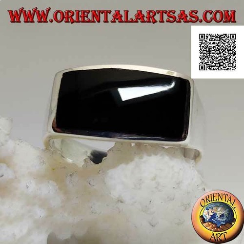 Bague argent 925 onyx - en, 925‰