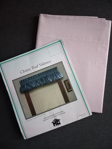Chintz pouf valance l x - valance, 60"