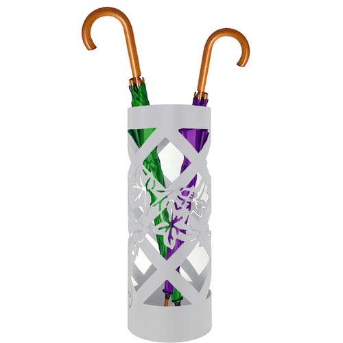 Porte parapluie blanc - blanc, pour