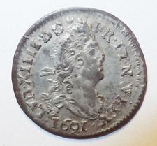 Louis XIV, 4 Sols aux 2 L 1691 S couronné Troyes, TTB+ et Rare !!